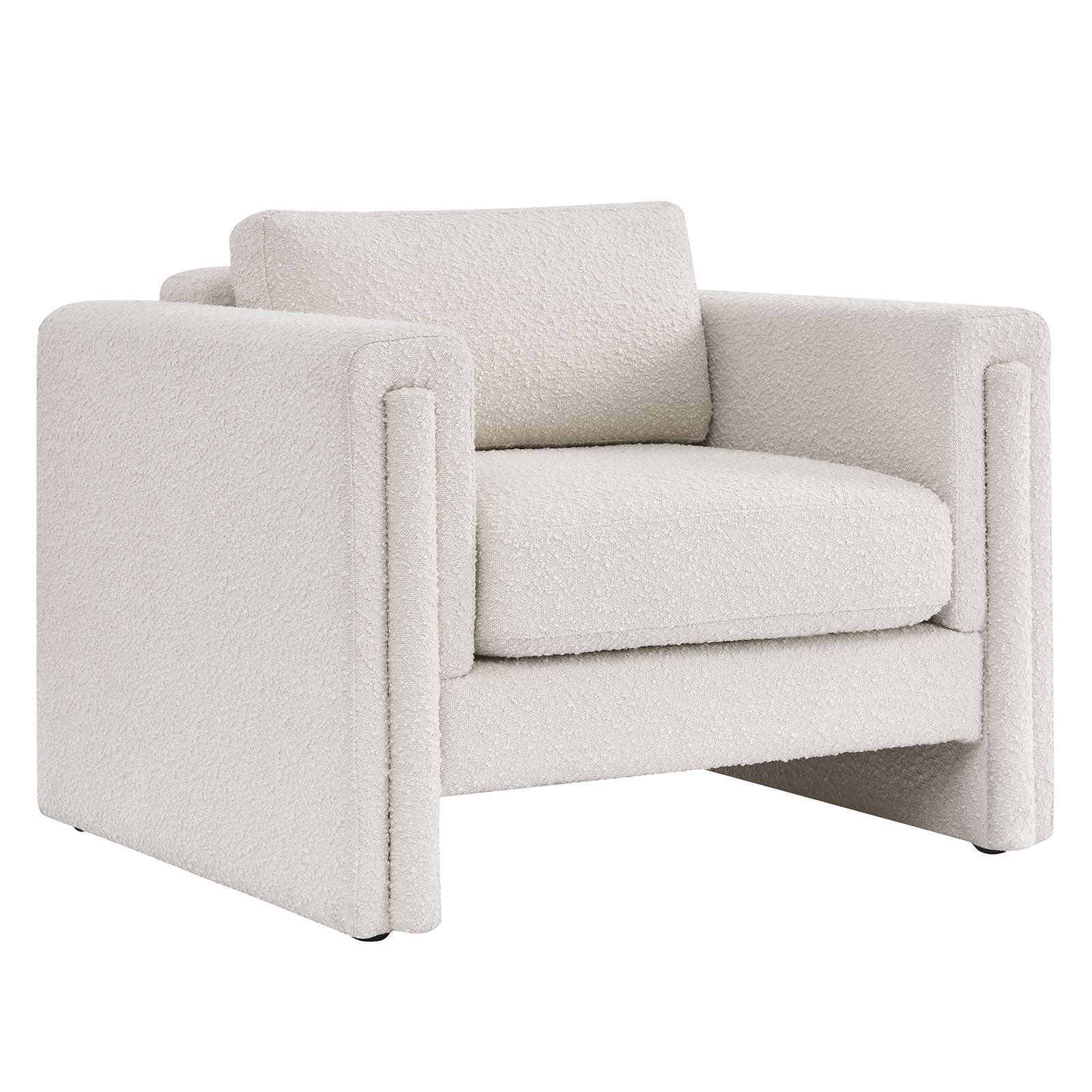 Visible Boucle Fabric Armchair By Modway - EEI-6374 | Armchairs | Modishstore - 2
