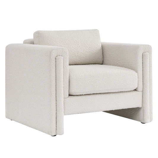 Visible Boucle Fabric Armchair By Modway - EEI-6374 | Armchairs | Modishstore - 2