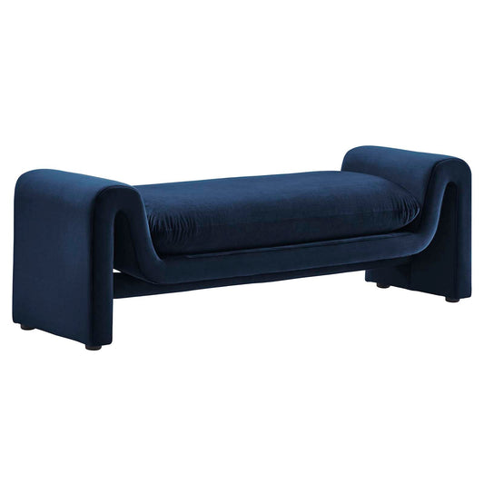 Waverly Performance Velvet Bench By Modway - EEI-6380 | Benches | Modishstore - 3