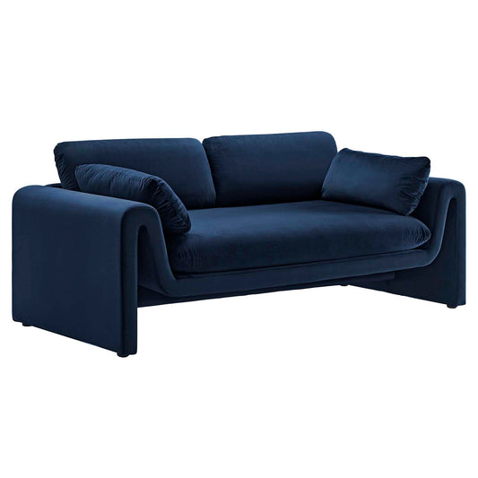 Waverly Performance Velvet Sofa By Modway - EEI-6382 | Sofas | Modishstore - 3