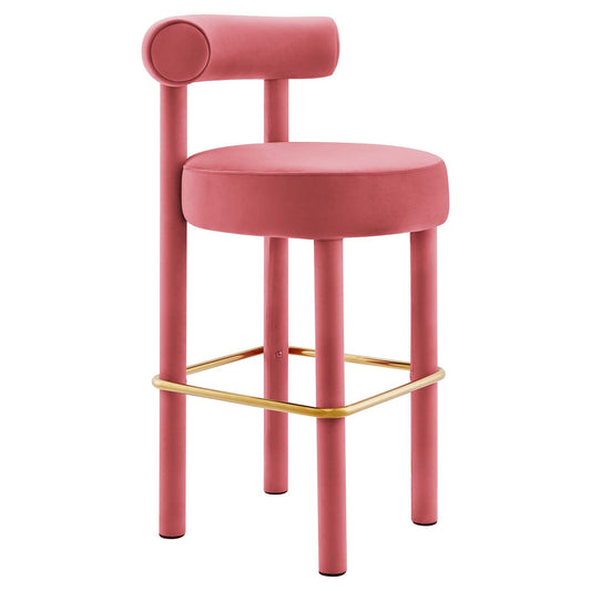 Toulouse Performance Velvet Bar Stool By Modway - EEI-6386 | Bar Stools | Modishstore