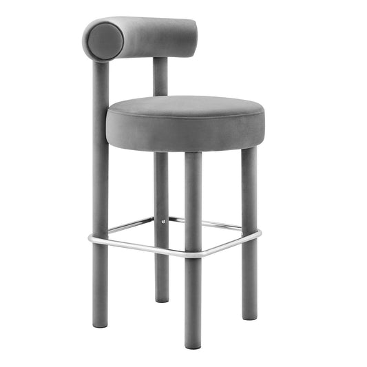 Toulouse Performance Velvet Bar Stool By Modway - EEI-6386 | Bar Stools | Modishstore - 2