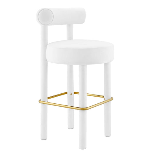 Toulouse Performance Velvet Bar Stool By Modway - EEI-6386 | Bar Stools | Modishstore - 4