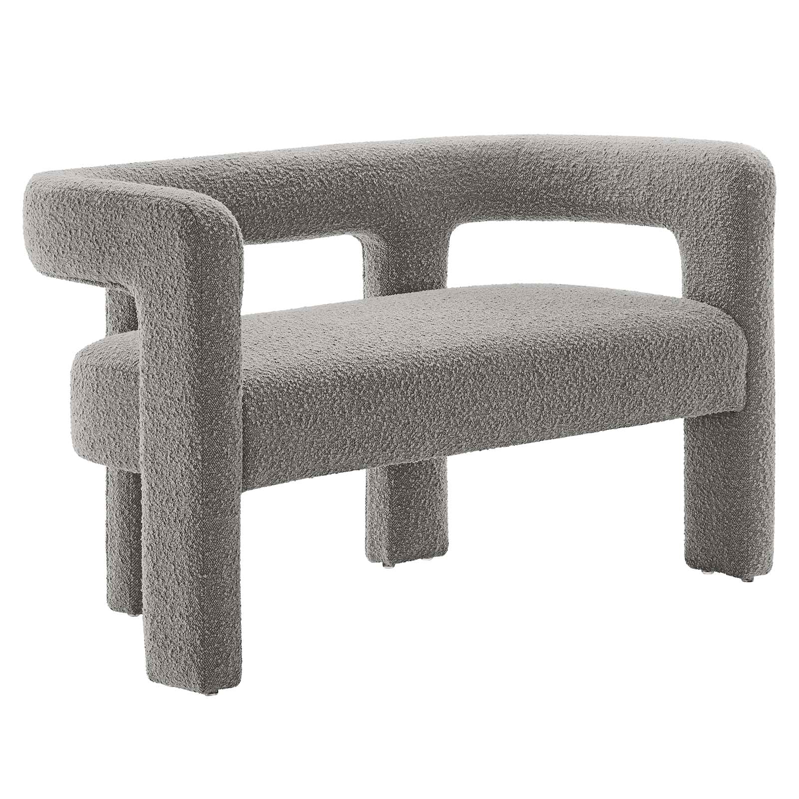 Kayla Boucle Upholstered Loveseat By Modway - EEI-6477 | Loveseats - 3