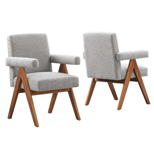 Lyra Boucle Fabric Dining Room Chair - Set of 2 By Modway - EEI-6506 | Dining Chairs | Modway - 3