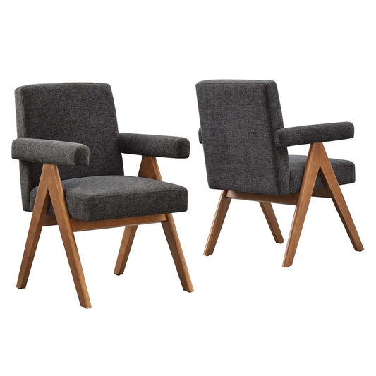 Lyra Fabric Dining Room Chair - Set of 2 By Modway - EEI-6507 | Dining Chairs | Modway