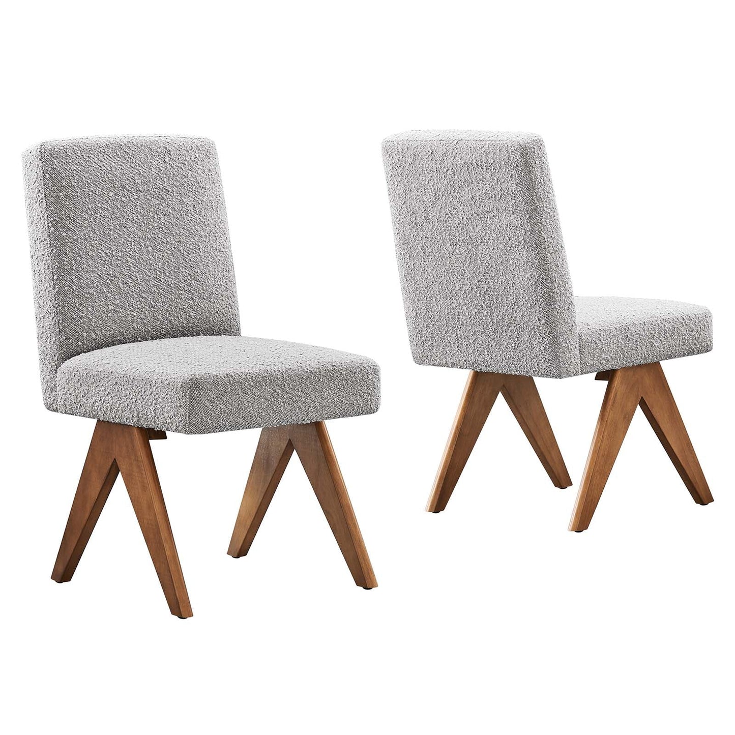 Lyra Boucle Fabric Dining Room Side Chair - Set of 2 By Modway - EEI-6508 | Dining Chairs | Modway - 3