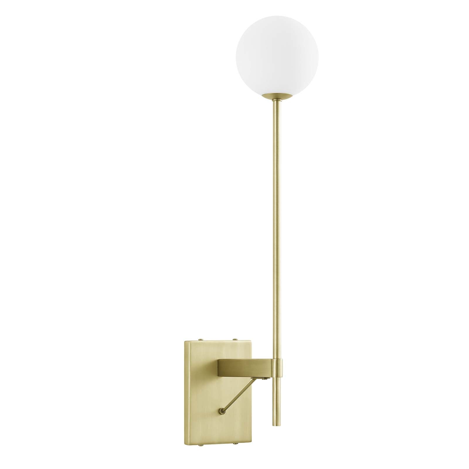 Riva White Globe Wall Sconce By Modway - EEI-6533 | Sconces | Modishstore - 2