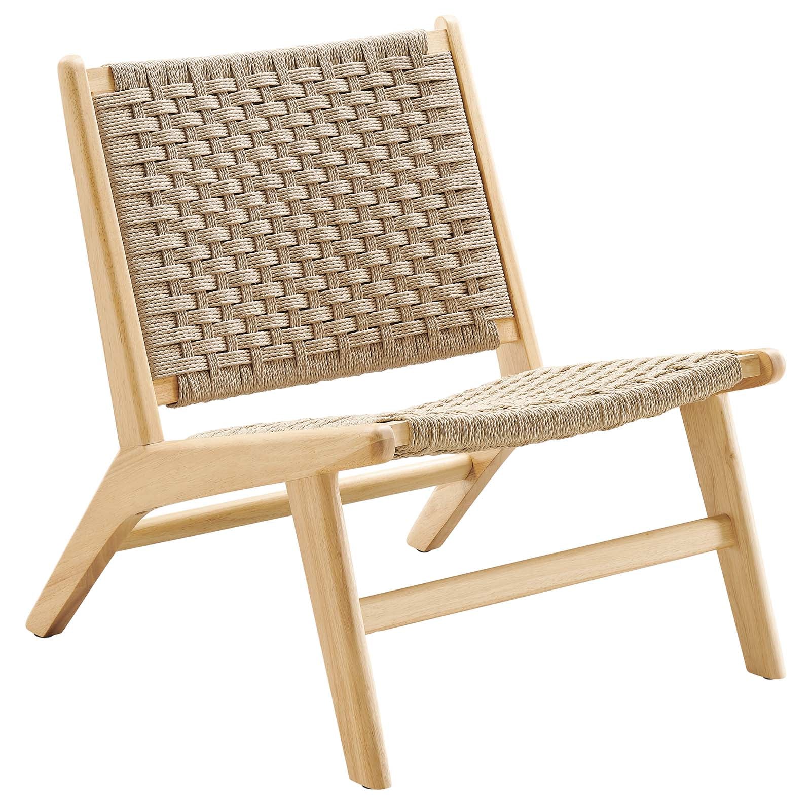 Saoirse Woven Rope Wood Accent Lounge Chair By Modway - EEI-6543 | Dining Chairs | Modway - 2