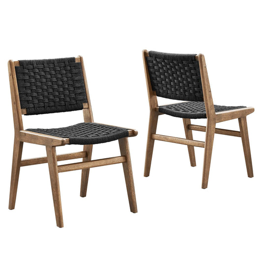 Saoirse Woven Rope Wood Dining Side Chair By Modway - EEI-6545 | Dining Chairs | Modway - 3