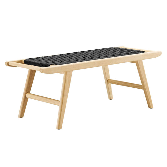Saoirse 47" Wove Rope Wood Bench By Modway - EEI-6552 | Benches | Modway