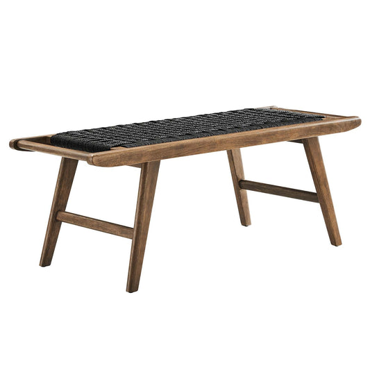 Saoirse 47" Wove Rope Wood Bench By Modway - EEI-6552 | Benches | Modway - 3