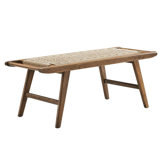 Saoirse 47" Wove Rope Wood Bench By Modway - EEI-6552 | Benches | Modway - 4