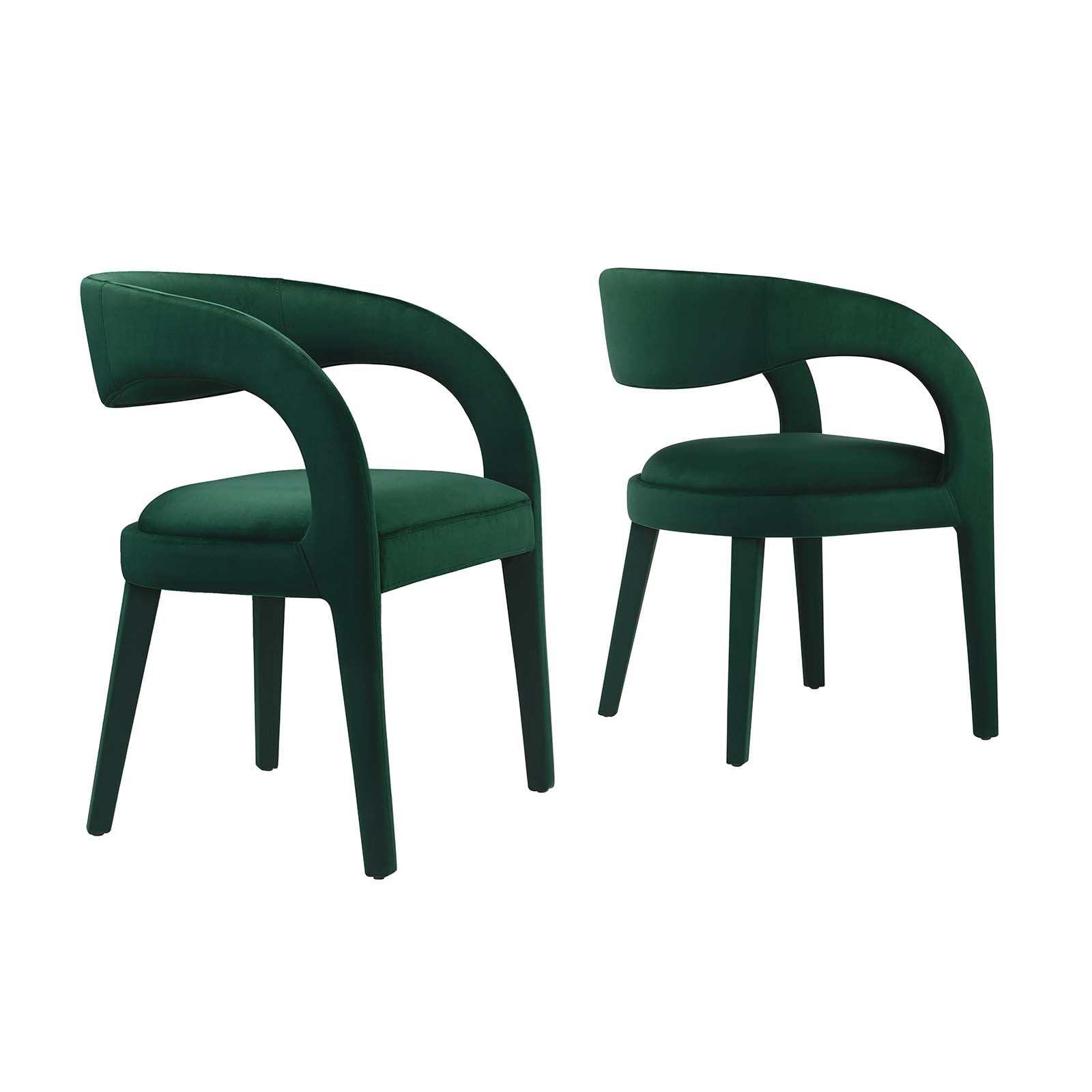 Pinnacle Performance Velvet Dining Chair Set of Two By Modway - EEI-6563 | Dining Chairs | Modway - 2