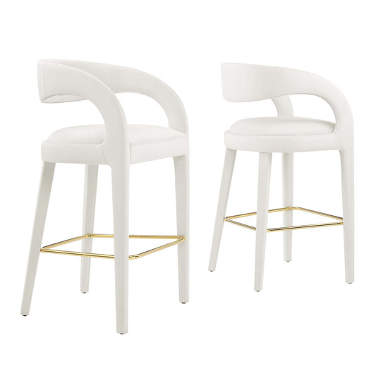 Pinnacle Performance Velvet Bar Stool Set of Two By Modway - EEI-6569 | Bar Stools | Modway - 4