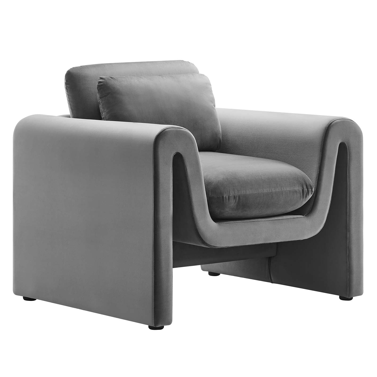 Waverly Performance Velvet Armchair By Modway - EEI-6576 | Armchairs | Modishstore - 2