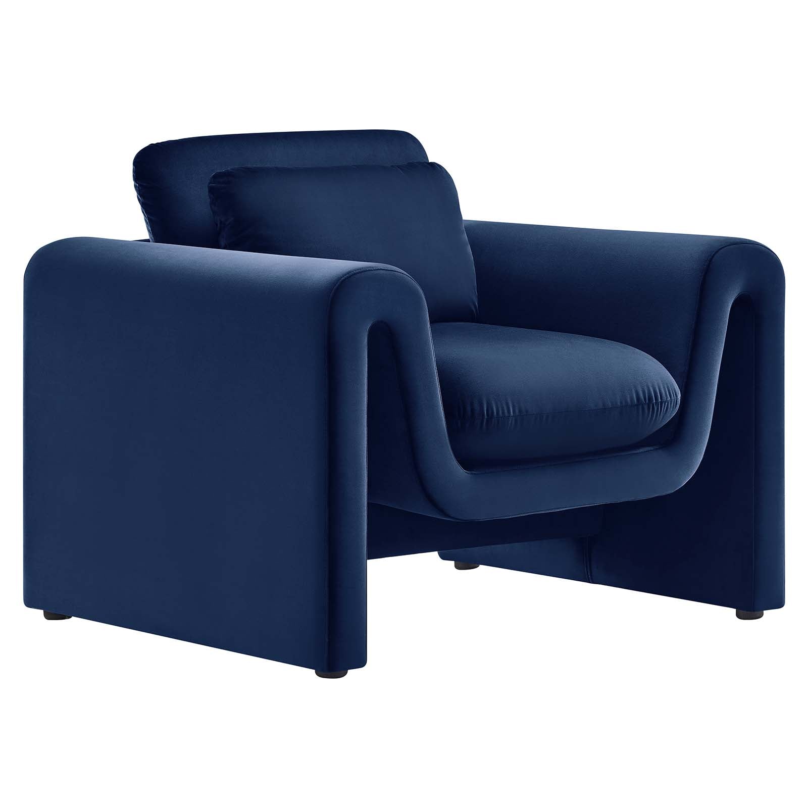 Waverly Performance Velvet Armchair By Modway - EEI-6576 | Armchairs | Modishstore - 3