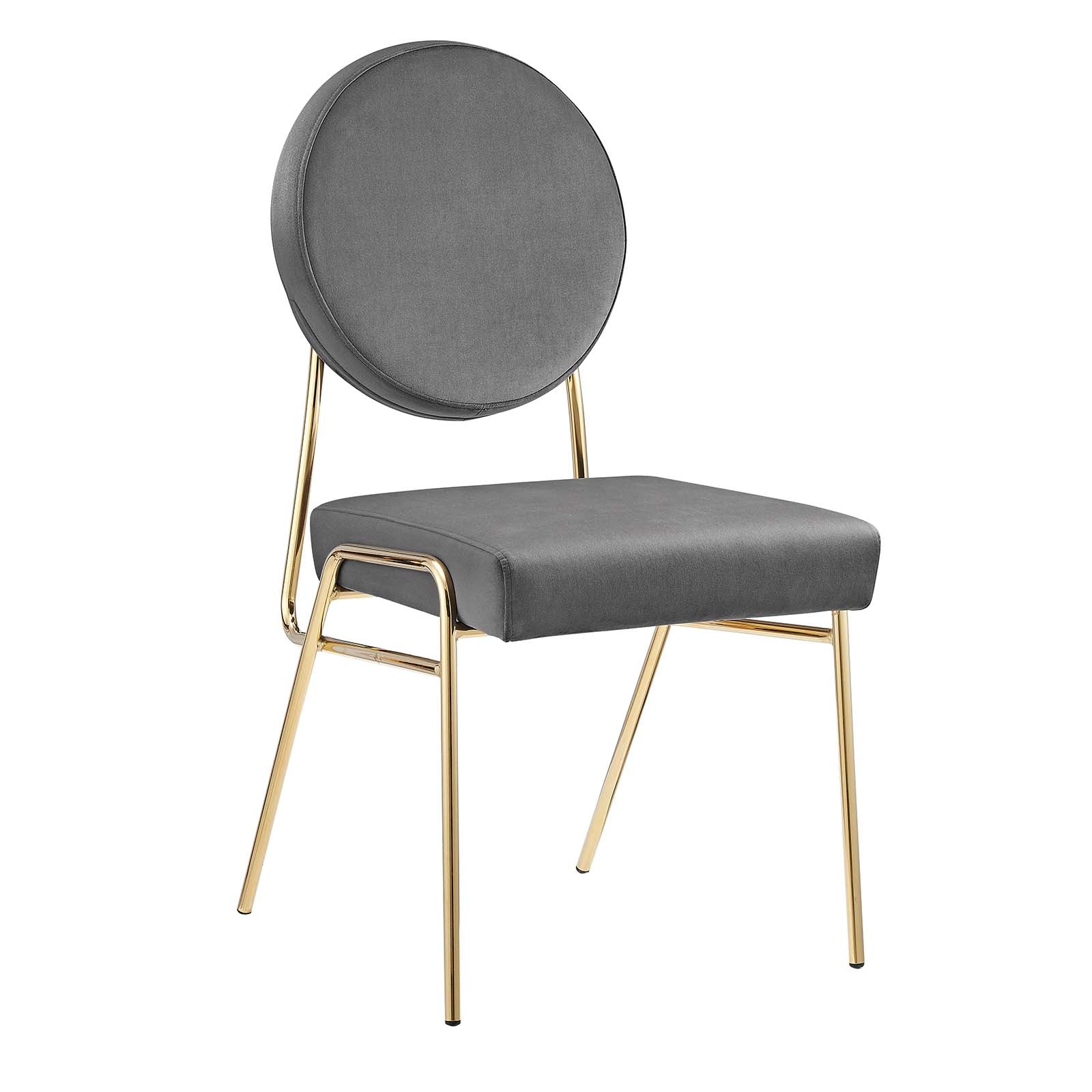 Craft Performance Velvet Dining Side Chairs - Set of 2 By Modway - EEI-6581 | Dining Chairs - 3