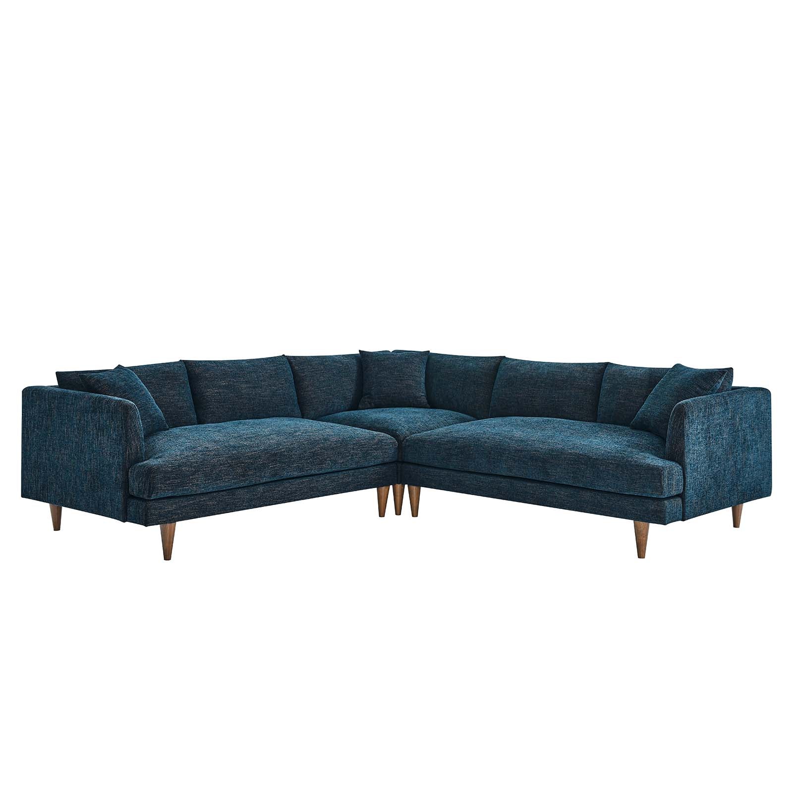 Zoya Down Filled Overstuffed 3 Piece Sectional Sofa By Modway - EEI-6613 | Sectional | Modishstore