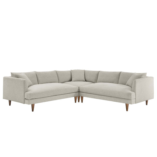 Zoya Down Filled Overstuffed 3 Piece Sectional Sofa By Modway - EEI-6613 | Sectional | Modishstore - 2