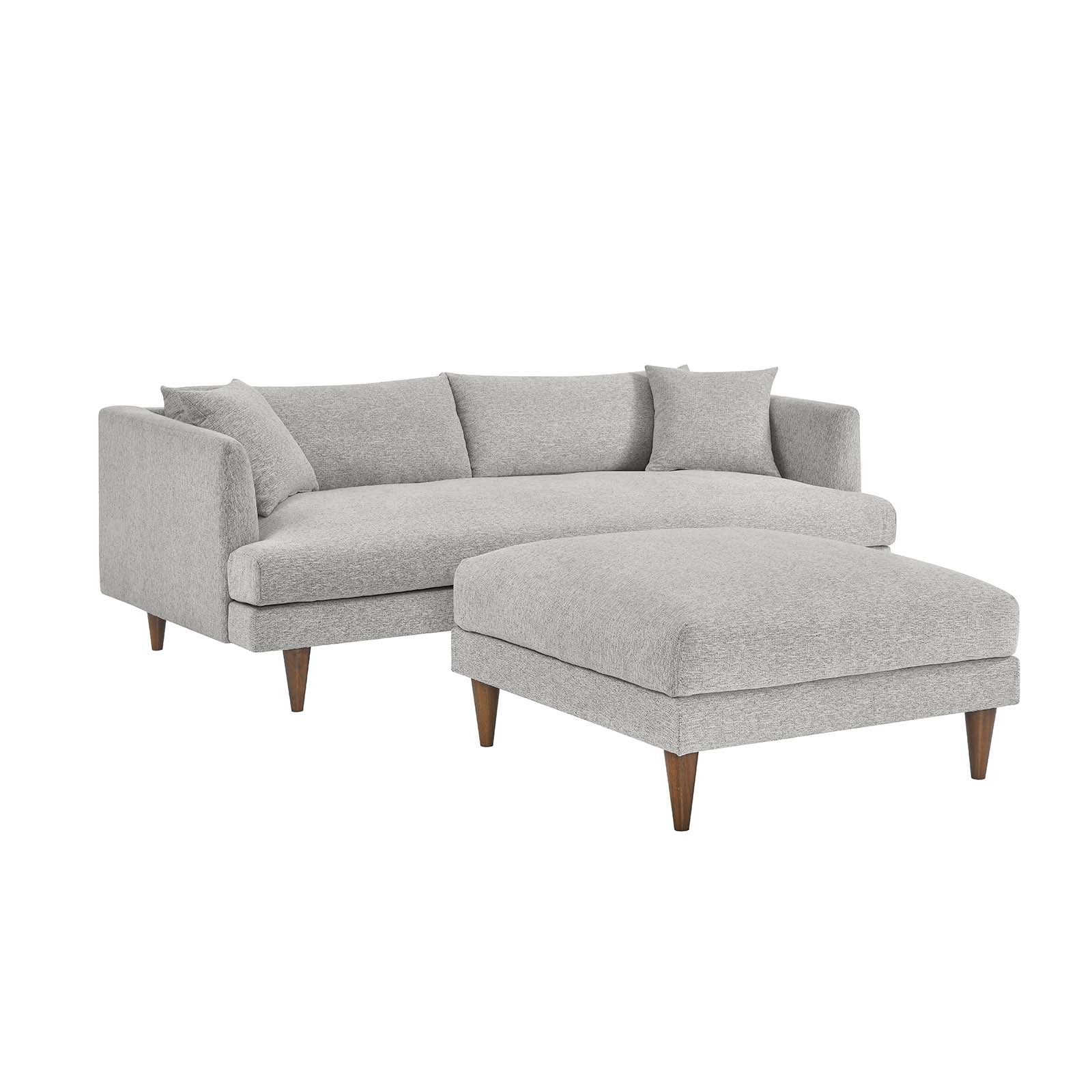 Zoya Down Filled Overstuffed Sofa and Ottoman Set By Modway - EEI-6614 | Sectional | Modishstore - 3