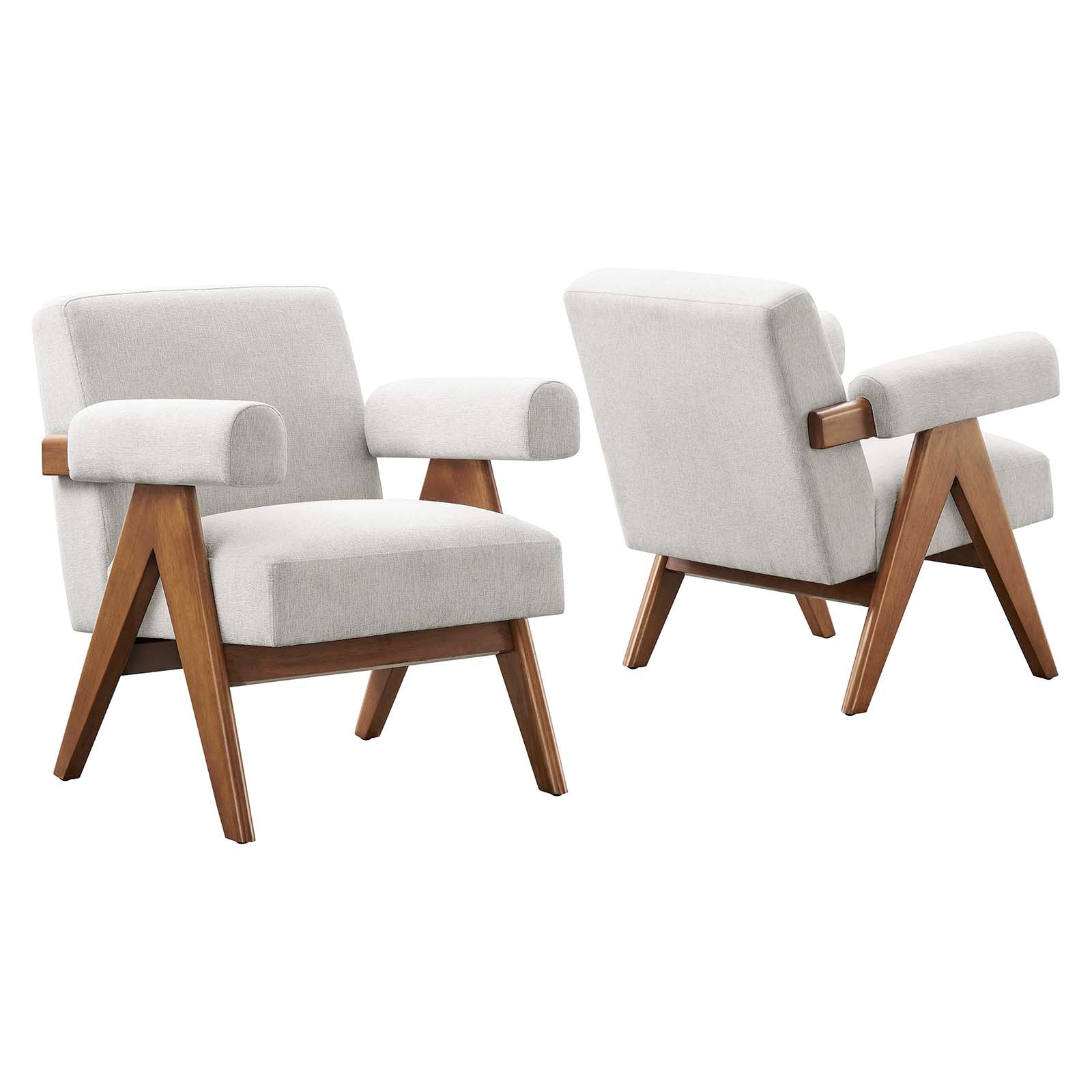 Lyra Fabric Armchair - Set of 2 By Modway - EEI-6704 | Armchairs | Modway - 3