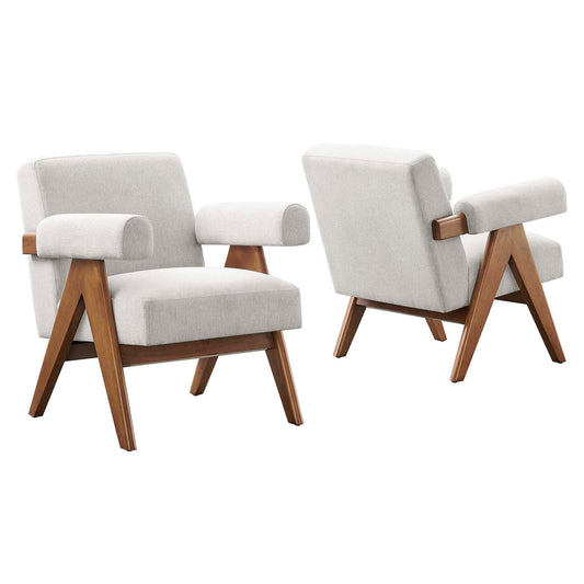 Lyra Fabric Armchair - Set of 2 By Modway - EEI-6704 | Armchairs | Modway - 3