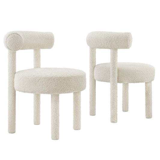 Toulouse Boucle Fabric Dining Chair - Set of 2 By Modway - EEI-6705 | Dining Chairs | Modway - 2
