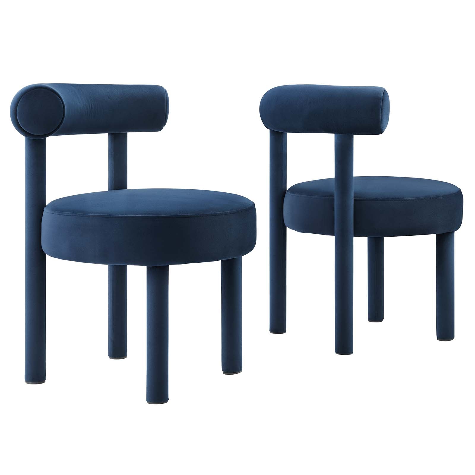 Toulouse Performance Velvet Dining Chair - Set of 2 By Modway - EEI-6706 | Dining Chairs | Modway - 3