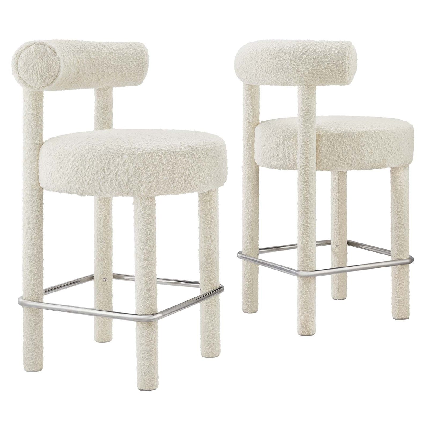 Toulouse Boucle Fabric Counter Stool - Set of 2 By Modway - EEI-6707 | Counter Stools | Modway - 2