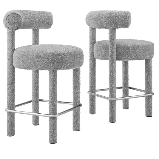 Toulouse Boucle Fabric Counter Stool - Set of 2 By Modway - EEI-6707 | Counter Stools | Modway - 3