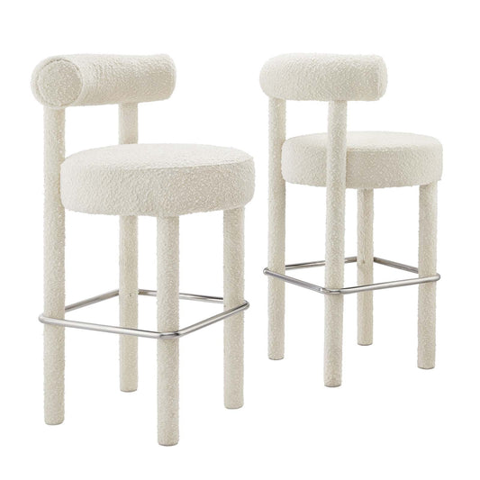 Toulouse Boucle Fabric Bar Stool - Set of 2 By Modway - EEI-6709 | Bar Stools | Modway - 2