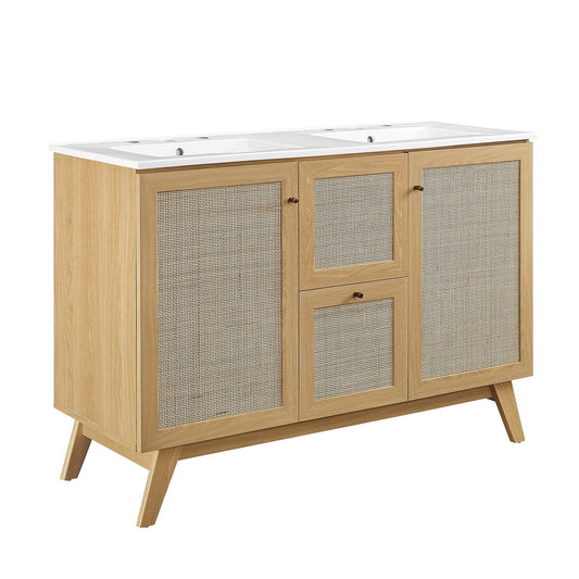 Soma 48” Double Sink Bathroom Vanity By Modway - EEI-6721 | Bathroom Accessories | Modishstore
