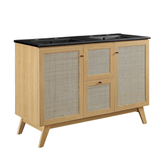 Soma 48” Double Sink Bathroom Vanity By Modway - EEI-6722 | Bathroom Accessories | Modishstore