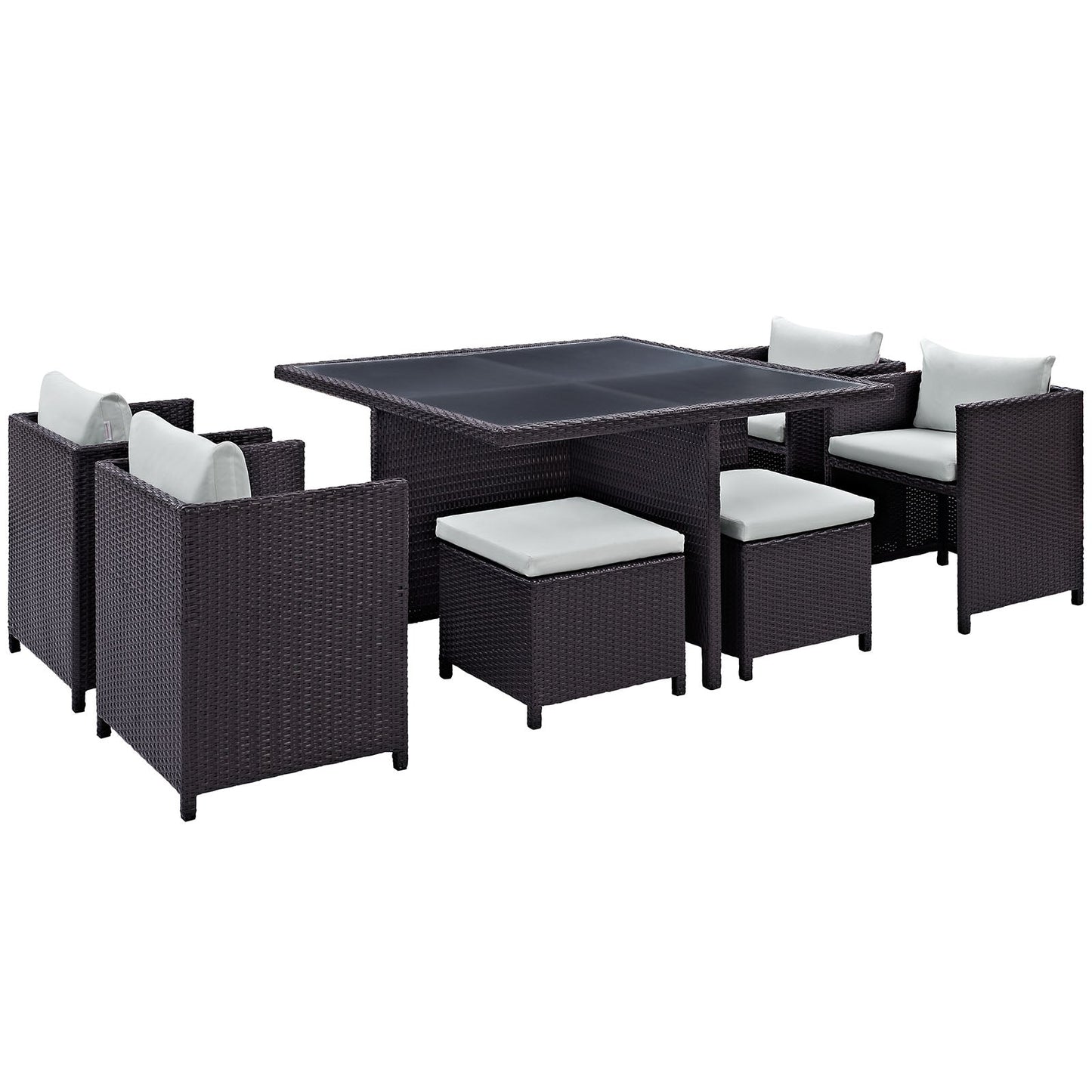 Inverse 9 Piece Outdoor Patio Dining Set By Modway - EEI-726 | Outdoor Dining Sets - 2