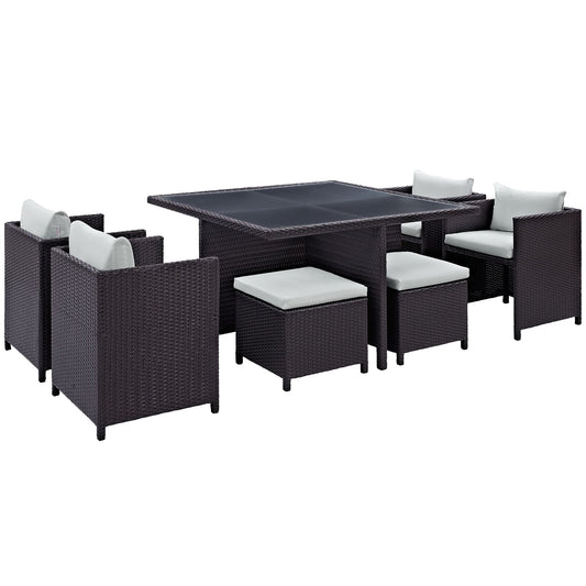 Inverse 9 Piece Outdoor Patio Dining Set By Modway - EEI-726 | Outdoor Dining Sets - 2