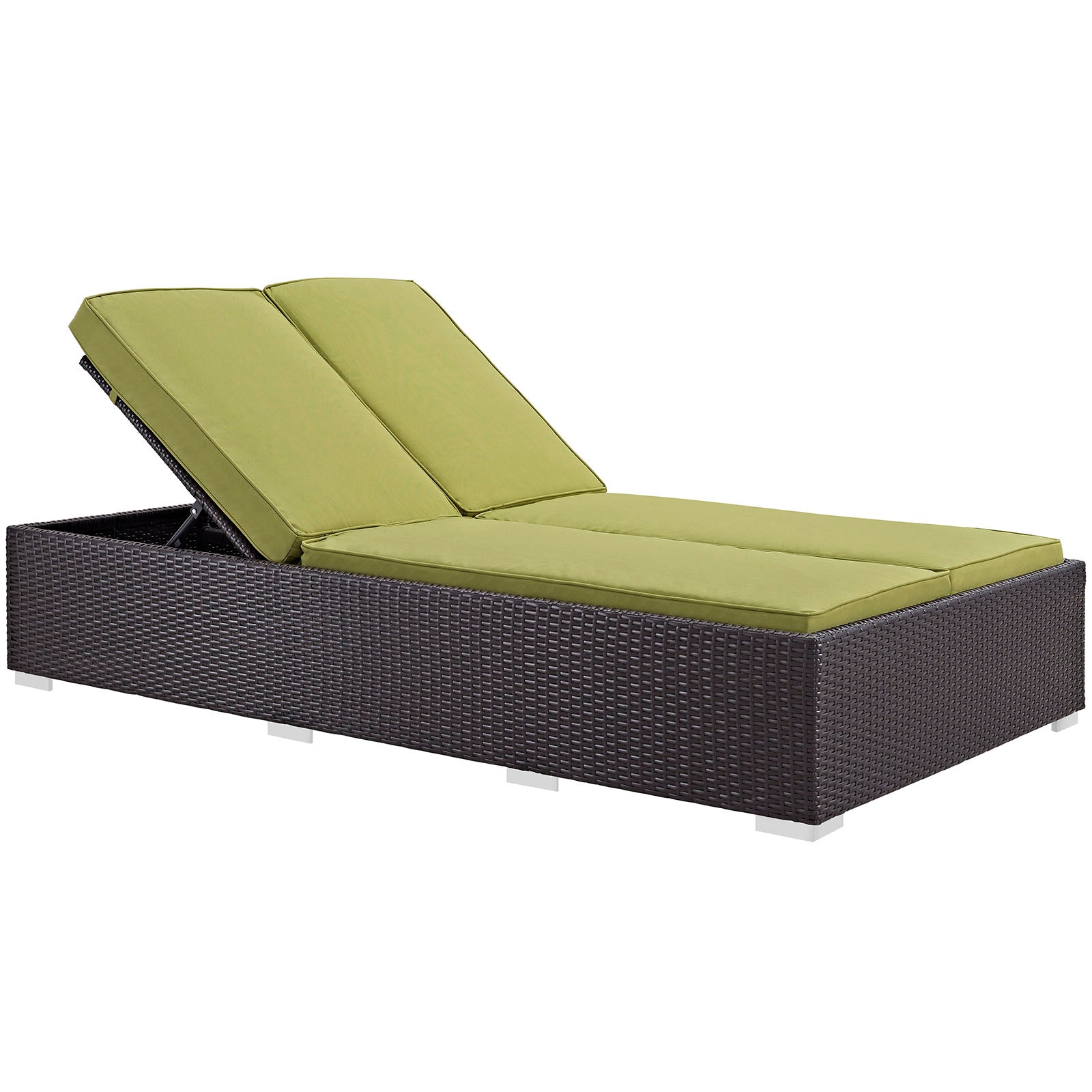 Evince Double Outdoor Patio Chaise By Modway - EEI-787 | Outdoor Chaise Lounges -7