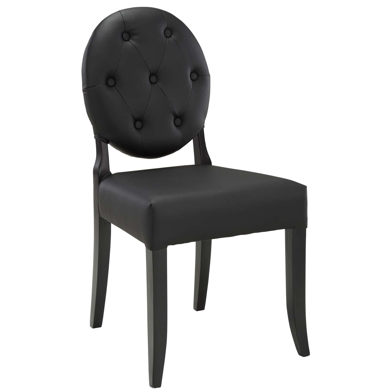 Modway Button Dining Vinyl Side Chair | Dining Chairs | 