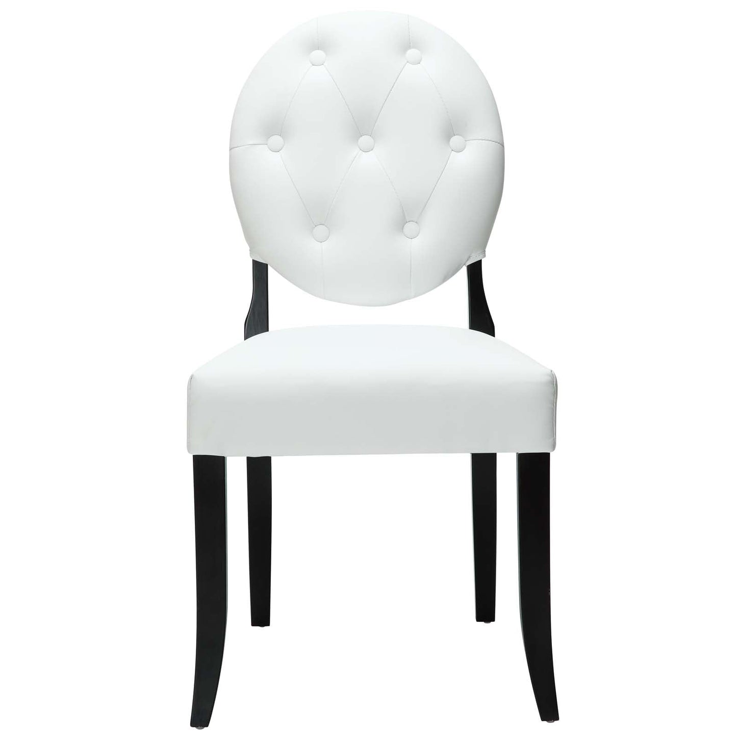Modway Button Dining Vinyl Side Chair - EEI-815 | Dining Chairs-1