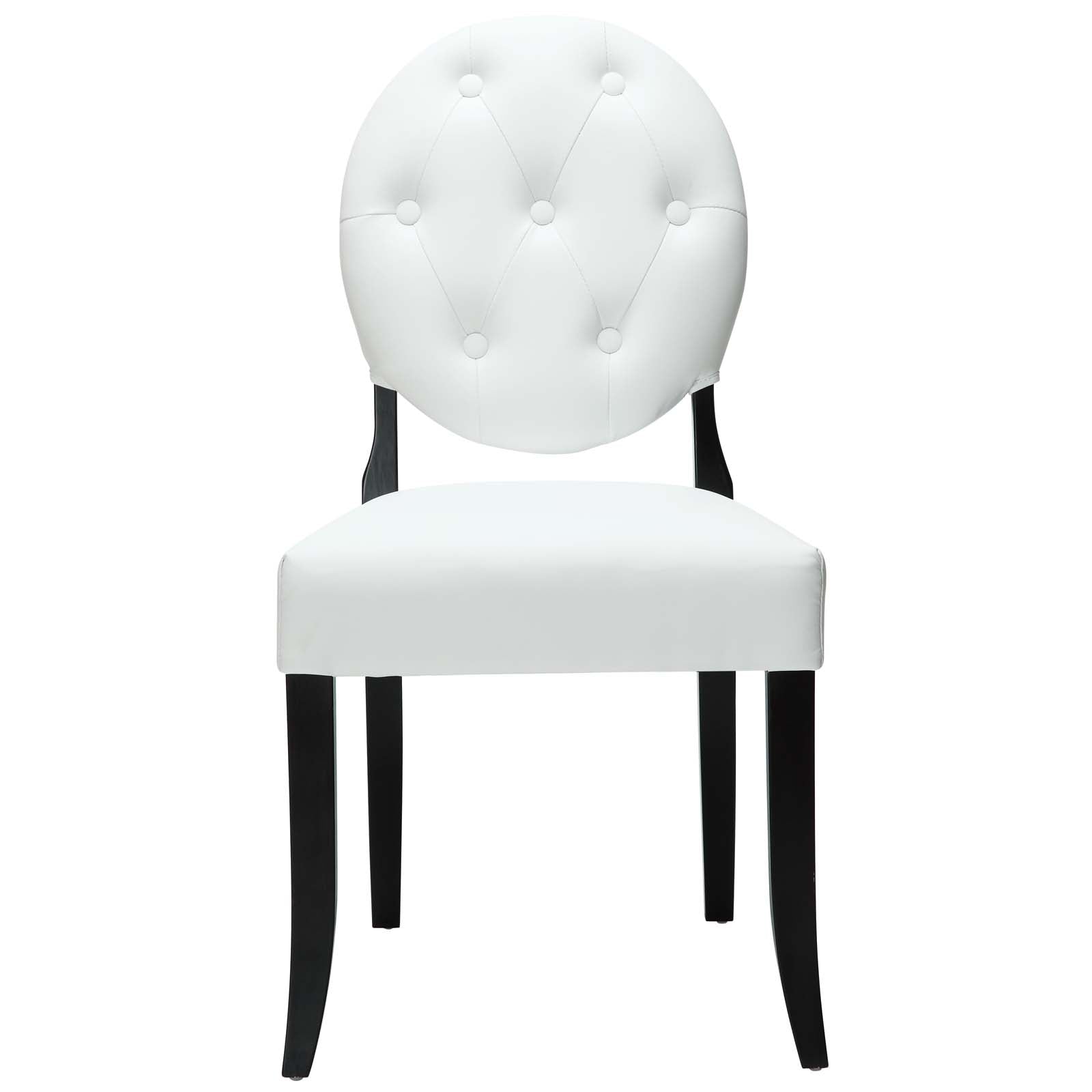 Modway Button Dining Vinyl Side Chair - EEI-815 | Dining Chairs-1