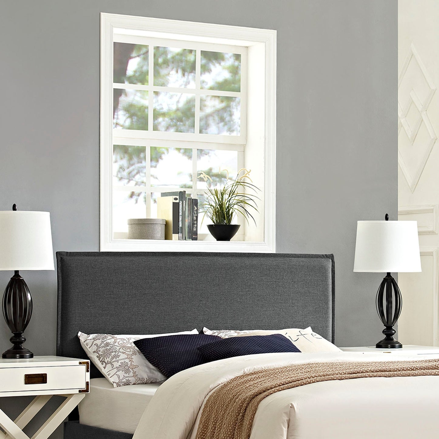 Modway Camille Queen Upholstered Fabric Headboard | Headboards | 