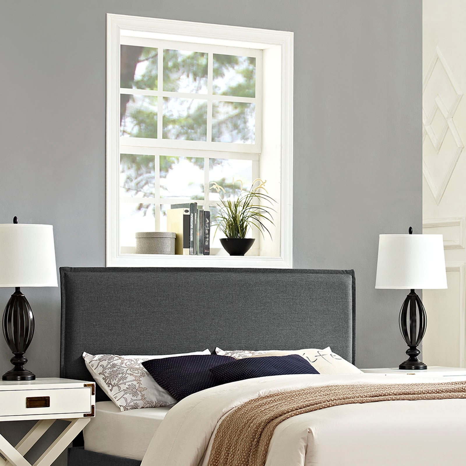 Modway Camille Queen Upholstered Fabric Headboard | Headboards | 