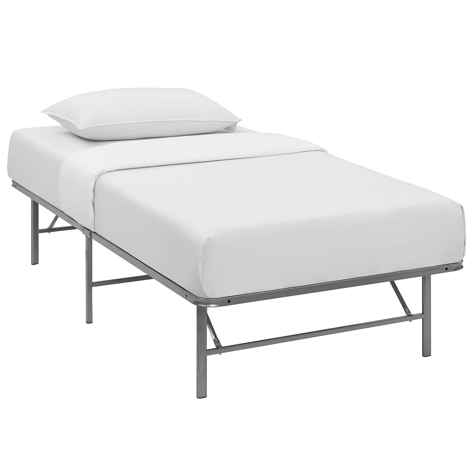 Modway Horizon Twin Stainless Steel Bed Frame | Beds | 