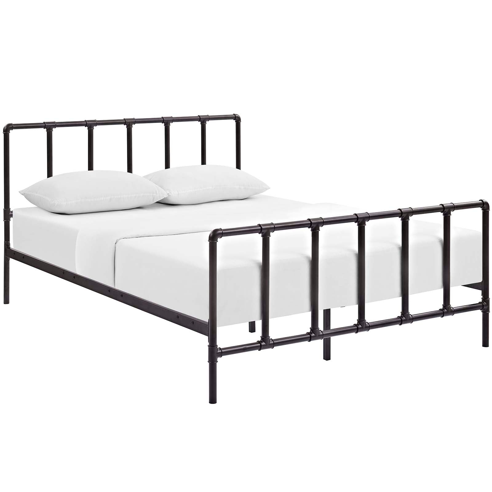Modway Dower Queen Stainless Steel Bed | Beds | 