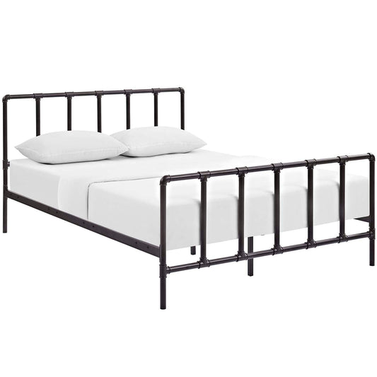 Modway Dower Queen Stainless Steel Bed | Beds | 