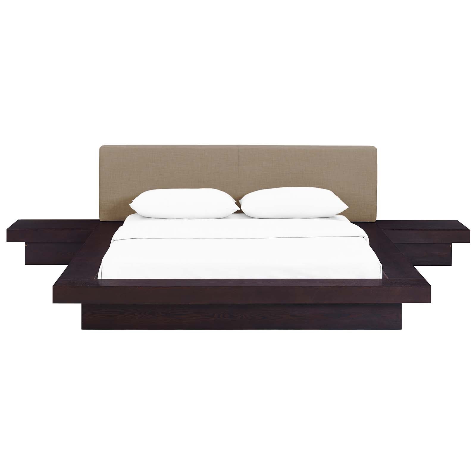 Freja 3 Piece Queen Fabric Bedroom Set By Modway - MOD-5492 | Bedroom Sets - 3