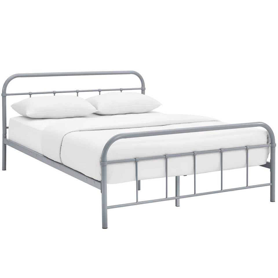 Modway Maisie Queen Stainless Steel Bed Frame | Beds | Modishstore