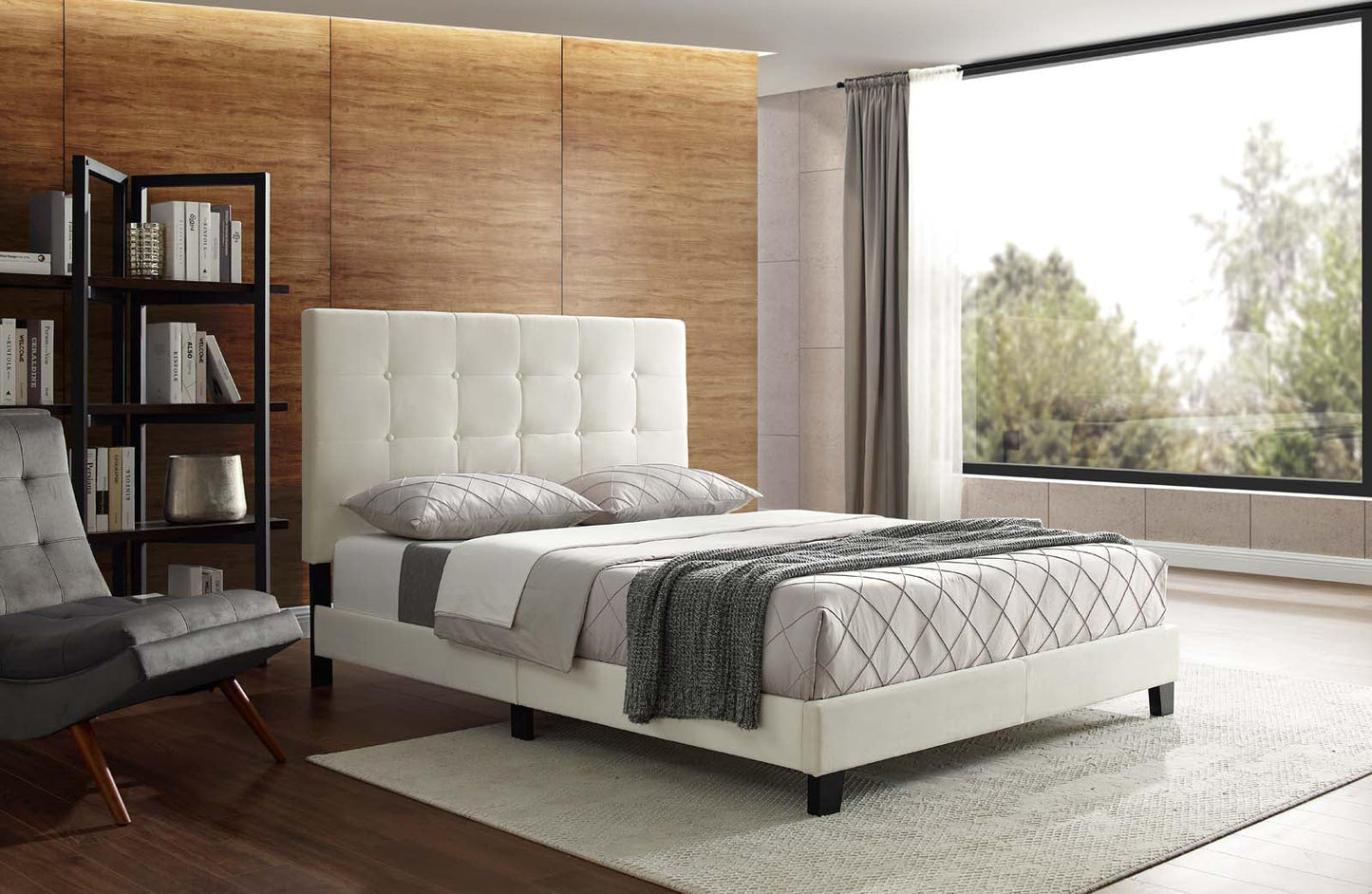 Modway Melanie Queen Tufted Button Upholstered Performance Velvet Platform Bed | Beds | Modishstore-2