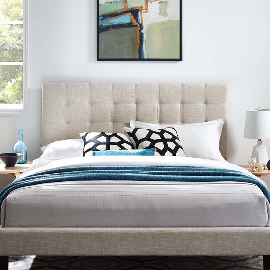 Modway Paisley Tufted Twin Upholstered Linen Fabric Headboard | Headboards | Modishstore-2