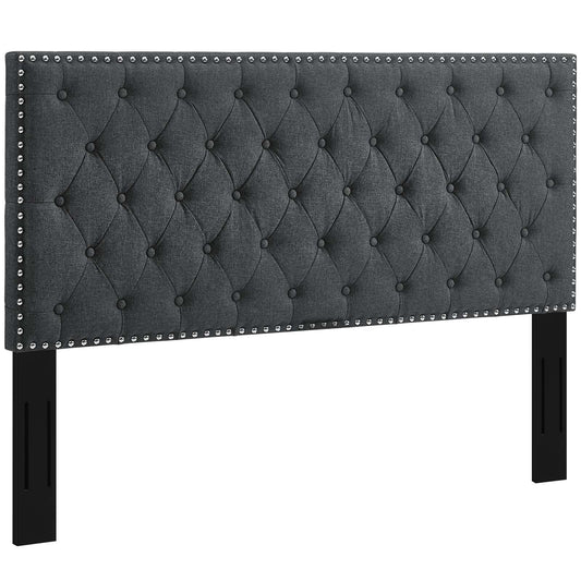 Helena Tufted Full / Queen Upholstered Linen Fabric Headboard By Modway - MOD-5860 | Headboards